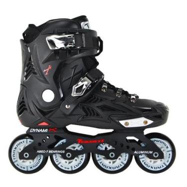Imagem de Patins Inline Iniciante Roller Freestyle Urban Traxart Dynamix Preto F