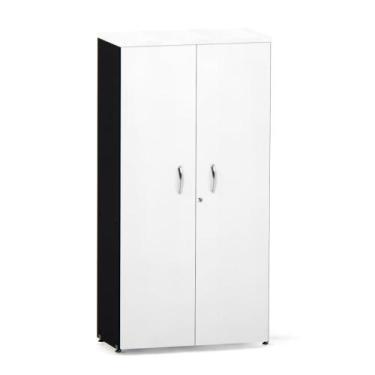 Imagem de Armario Alto 02 Portas P25 Pandin 1,60 M Branco e Preto