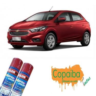 Imagem de Tinta Spray Automotiva (VERMELHO METÁLICO) NA COR DO SEU CARRO 300ml F