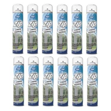 Imagem de Kit 12 Limpa Vidros Zip Clean 400ml - My Place