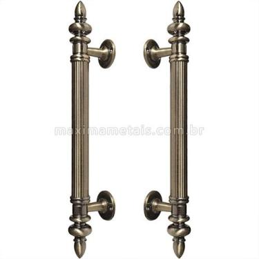 Imagem de Puxador Duplo Porta Pivotante Correr Genova 295 mm Bronze Antigo - Máx