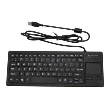 Imagem de Teclado Mecânico Industrial, Teclado de Toque Integrado USB Com Touchpad, Função HUB para Condições Ambientais Industriais