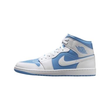 Imagem de Nike Tênis masculino Air Jordan 1 Mid SE, Branco/azul legenda, 44