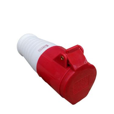 Imagem de Tomada Industrial Pendente ou Acoplamento - 380V - Vermelho 2P+T de 9H  - 380Vca - 32A Vermelho