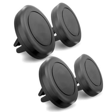 Imagem de MAXBOOSTPOWER Suporte universal para smartphone – Suporte magnético para carro (4 unidades) Compatível com iPhone 12/13/14/15/16 e Galaxy LG Android