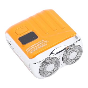 Imagem de Aparador de Barba Compacto Masculino USB Com Cabeças Magnéticas Duplas, Design de Baixo Ruído e Display de Energia Magnético Lavável, Aparador de Bigode Elétrico Portátil Fácil