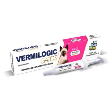 Imagem de Vermifugo Para Gatos Mon Ami Seringa Dosadora Vermilogic 5Gr