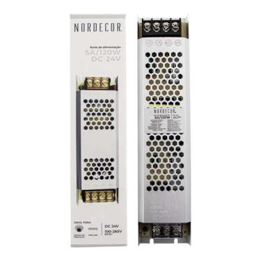 Imagem de Fonte de Alimentação Slim 24V 5A 120W 7216 Nordecor ST3078