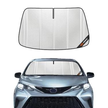Imagem de Pigenius Para-brisa para Toyota Sienna 2019-2025. Cobertura total para proteção máxima do espelho retrovisor