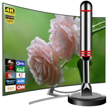 Imagem de DTVSMARTSHOW TV Antenna for Smart TV Indoor, 2025 Digital TV Antenna Indoor with Strong Magnetic Base 360°&Long Range Reception for Local Channels, Easy Setup Antenna for TV Without Cable (DT 0