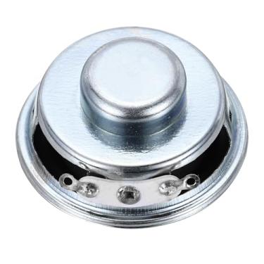Imagem de uxcell 1 caixa de som pequeno de 3 W e 4 Ohm, caixa de metal redonda, microímã interno para mini alto-falantes, DVD, EVD, multimídia, portátil, máquina de publicidade
