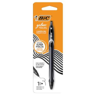 Imagem de BIC, Caneta em Gel, Gelocity, Quick Dry, Ponta Fina, Preto, 1 Unidade