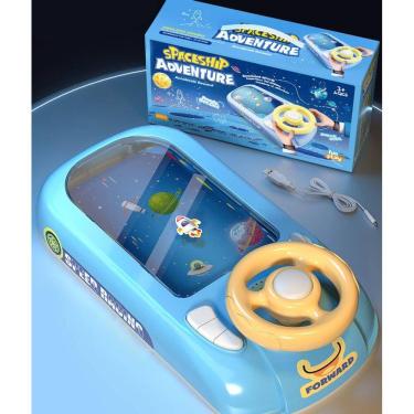 Imagem de Carro de aventura de corrida de brinquedo com volante para crianças