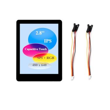 Imagem de Placa de desenvolvimento de tela capacitiva ESP32-S3 de 2,8 polegadas, ESP32 com tela sensível ao toque IPS de 2,8 polegadas, resolução de 480 x 640, processador LX7 dual-core de 32 bits, interface