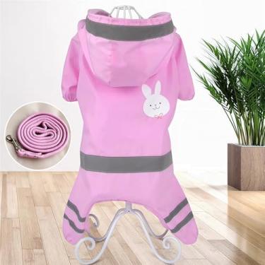 Imagem de Capa de chuva Pawtastic da Dachshund - Jaqueta Slicker para cães, poncho, impermeável com capuz, faixa refletiva, ideal para cães e filhotes