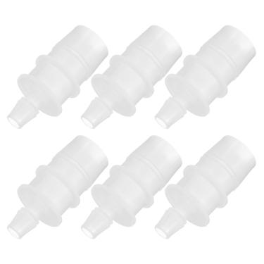 Imagem de PATIKIL 6 peças de acessórios de mangueira de plástico de 1/7.6 cm a 3/10.2 cm, acessórios para tubos redutores, adaptador de tubulação, kit de junta de emenda de união para sistema de ar gás água