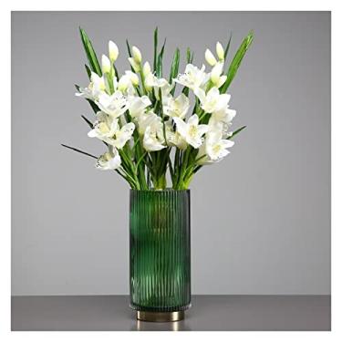 Imagem de Vaso Vasos de vidro terrário moderno hidroponia nórdico minimalista luxo vaso decoração mesa casamento jarrones produtos domésticos Vaso de flores(Grande)