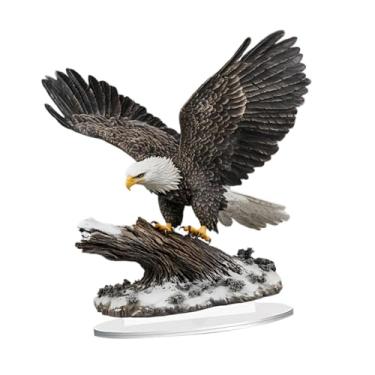 Imagem de Esquirla Decoração de desktop da águia acrílica Decoração de desktop Criativo Presente ideal Fácil Instalação única SILH