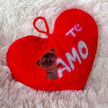 Imagem de Coração de Pelúcia 20 cm Presente Ideal para Quem Você Ama - Toy king