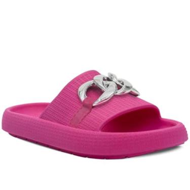 Imagem de Chinelo Estilo Nuvem Nº 25 ao 40 Sandalia Moda Feminina Menina Slide Corrente 12.120 (Rosa Pink, BR, Adulto, Numérico, 40)