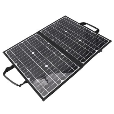 Imagem de Kit de Painel Solar Dobrável Monocristalino, Painel Solar Dobrável de 60w 18V para Acampamento Ao Ar Livre RV Van Travel PanelsSolar e Energia Eólica