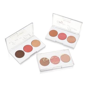Imagem de Kit com 3 paleta trio blush contorno e iluminador Carpe Diem - FENZZA