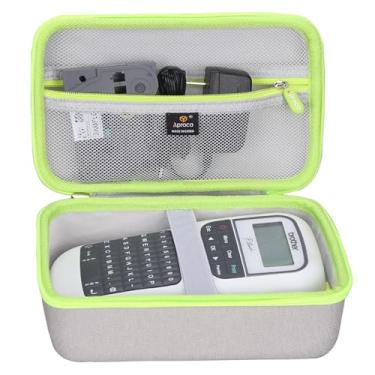 Imagem de Aproca Estojo rígido cinza portátil, para máquina de etiquetas portátil Brother P-Touch PTH110BP e fitas de etiquetas (apenas capa)