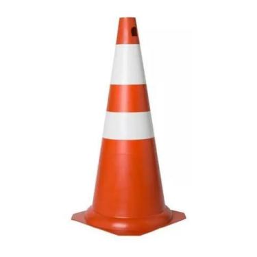 Imagem de Cone P/ Sinalização 50CM Cor: Laranja/Branco -EPI 360 - EPI 360 / PLAS