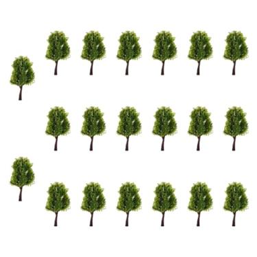 Imagem de Kokiya 20pcs modelo árvores em miniatura árvores decoração de mesa finge tocar brinquedo ho árvores de árvores em escala árvores de arquitetura para o modelo, 4cm