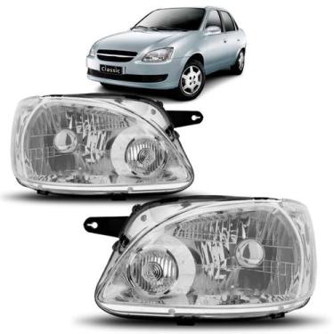 Imagem de Farol chevrolet classic 2010 2011 2012 2013 2014 - SP ACESSÓRIOS, Esqu