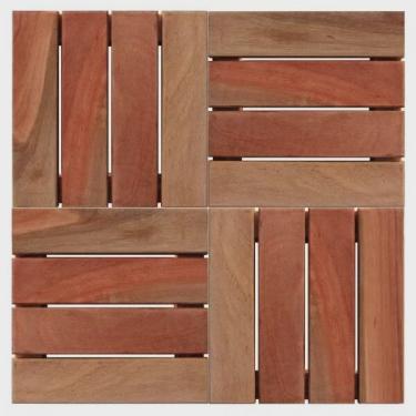 Imagem de Deck de Madeira Modular Base Madeira Isabela Revestimentos 30cmx30cm Placa Natural