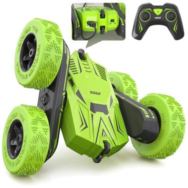 Imagem de Carrinho de Controle Remoto, 4WD 2.4 Ghz, 360 com Bateria Recarregável, SGILE, Verde