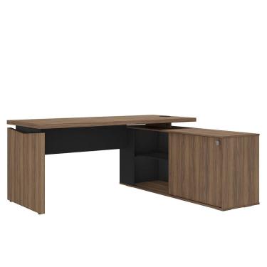 Imagem de Mesa para Escritório Diretor com Porta de Correr e Nichos