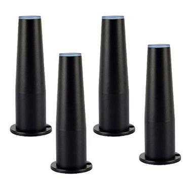Imagem de Perna de móveis 4 peças de pernas ajustáveis, pé de suporte de sofá de mesa de alumínio, pernas de armário de banheiro, pés de mesa de centro de tubo redondo, pernas de suporte de TV, pernas de