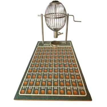 Imagem de Jogo Vispora 1 A 100 Globo De Metal Tabuleiro Em Madeira N°1