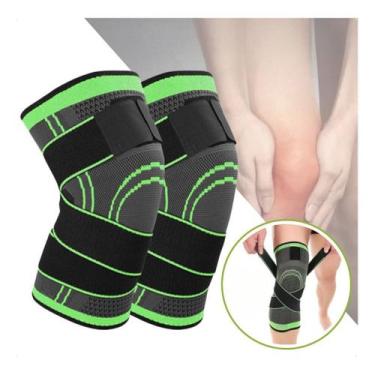 Imagem de Joelheira Compressão Ajustável Alivia Dores Esporte (par) - NoBrand