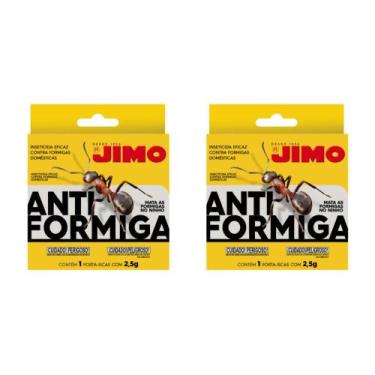 Imagem de Kit 2 Jimo Anti Formiga Porta Iscas 2,5g Mata Formigas De Forma Segura