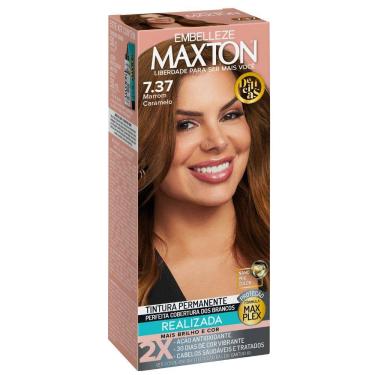 Imagem de Tintura Maxton Creme Marrom Caramelo 7.37