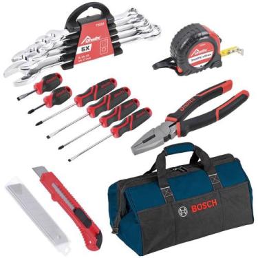 Imagem de Jogo de Ferramentas Completo Hobby 15 Peças + Bolsa Bosch - ONSITE