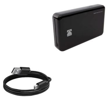 Imagem de Cabo para impressora de fotos instantâneas Kodak Mini 2, BoxWave [cabo DirectSync] Cabo de carregamento durável e sincronização para impressora de fotos instantâneas Kodak Mini 2