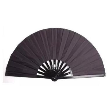 Imagem de Leque Oriental Grande Dança Kung Fu Taí Chi Chuan Liso Performance - C