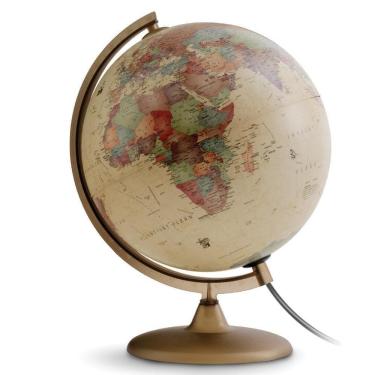 Imagem de Globo Terrestre Vintage Grande 30cm Iluminado Antigo Colombo