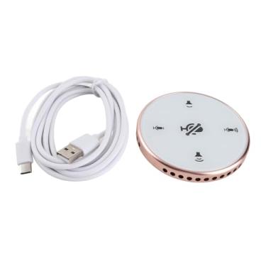 Imagem de Alto-falante e Microfone para Conferência, Microfone para Laptop Condensador Omnidirecional PC Mic Y02 USB Plug and Play Microfone Omnidirecional para Gravação de