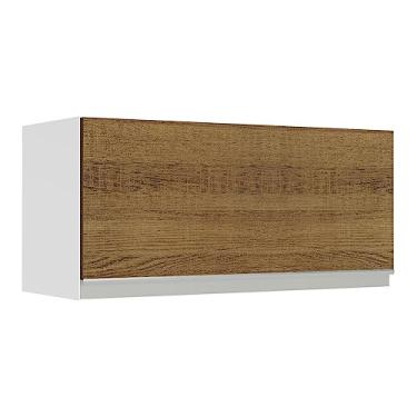 Imagem de Armário Aéreo de Cozinha Madesa Glamy 70 cm 1 Porta Basculante - Branco/rustic