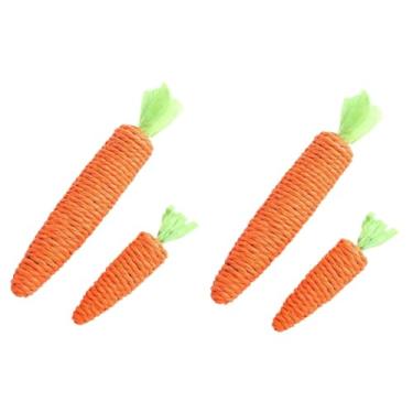 Imagem de Ｂｅｓｇａ 4 peças de brinquedo de mastigação para gatos, interativo, engraçado, para buscar gatinhos, brinquedo de dentição, corda de papel, provocador para