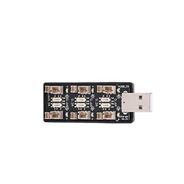 Imagem de Placa de Carregador de Bateria USB de 6 Canais para 3,8 V Com Indicadores LED Operação Simples Plug and Play para Material ABS