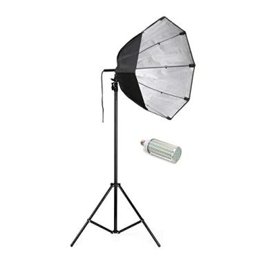 Imagem de Kit Softbox Octogonal 60cm com Lâmpada 360º Corn Light e Tripé 2m