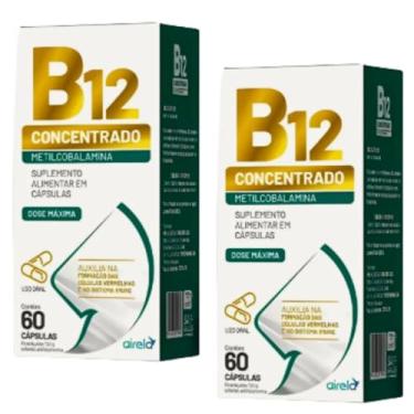 Imagem de B12 Concentrado Metilcobalamina 60 capsulas dose máxima KIT 2