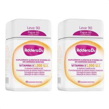 Imagem de Kit com 2 Addera D3 (Vitamina D3 1.000UI) c/90 Comprimidos cada