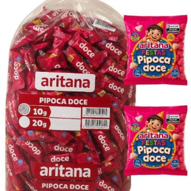 Imagem de Kit 50 Mini Pipoca Doce De 10Gr Aritana Para Festa